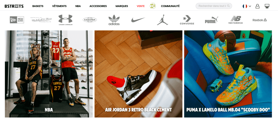 Boutique en ligne The Streets